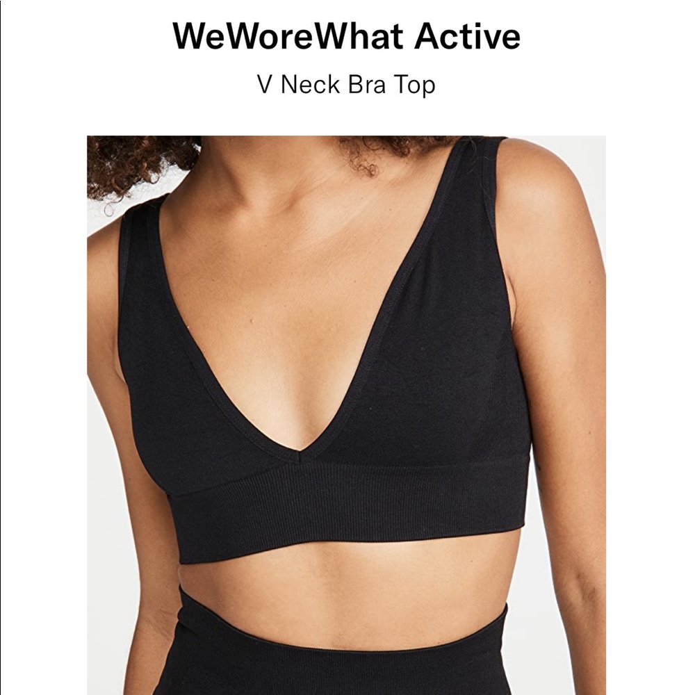 Weworewhat Black sports bra size xsmall EUC